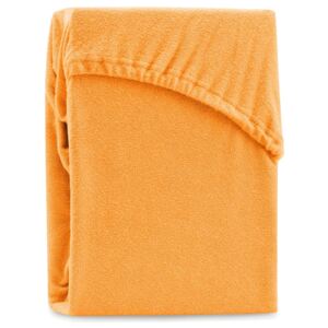 Cearșaf elastic pentru pat dublu AmeliaHome Ruby Orange, 200-220 x 200 cm, portocaliu