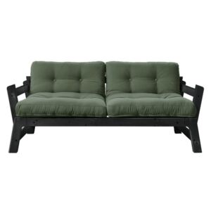 Canapea extensibilă Karup Design Step Black, verde