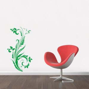 GLIX Floral decoration - autocolant de perete Verde deschis 50 x 90 cm