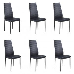 Set 6 scaune Remo Negru