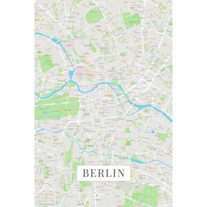 Harta orașului Berlin color