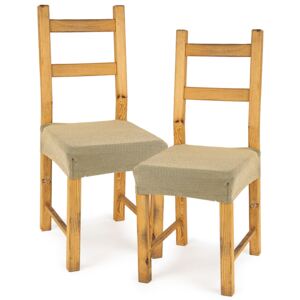4Home Husă elastică scaun Comfort beige, 40 - 50 cm, set 2 buc