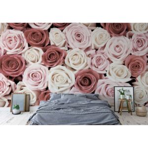 Fototapet - Roses Flowers Papírová tapeta - 184x254 cm