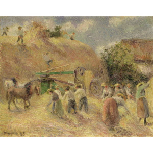 The Harvest, 1883 Reproducere, Camille Pissarro