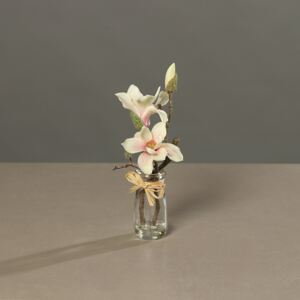 Magnolia artificiala crem-roz - 23 cm