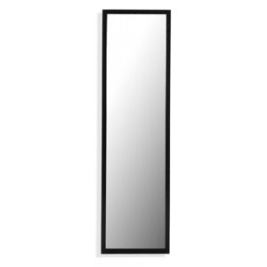Oglinda dreptunghiulara neagra din sticla 30x120 cm pentru perete Mirek Black Versa Home