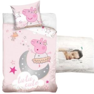 Set lenjerie de pat Peppa Pig (tutu cute) pentru copii de grădiniță