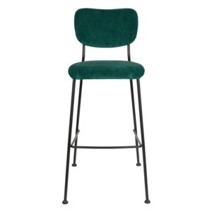 Set 2 scaune de bar Zuiver Benson, înălțime 102,2 cm, verde închis