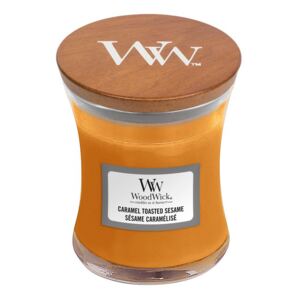 WoodWick parfumata lumanare Caramel Toasted Sesame vaza mica