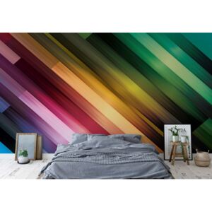 Fototapet - Colourful Light Streaks Modern Design Vliesová tapeta - 208x146 cm