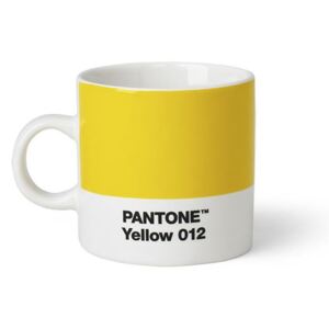 Cană Pantone 012 Espresso, 120 ml, galben deschis