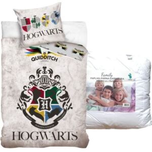 Set lenjerie de pat Harry Potter (stemă)