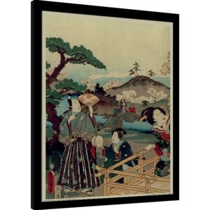 Kunisada - History of the Prince Genji, Noblemen Afiș înrămat