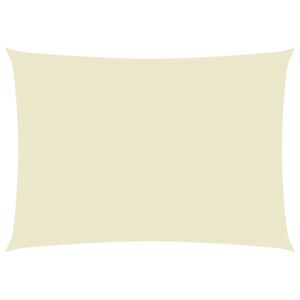 Pânză parasolar, crem, 5x7 m, țesătură oxford, dreptunghiular