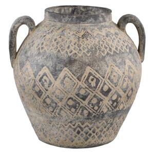 Set 2 vaze decorative din ceramica Tunis 26x24 cm gri
