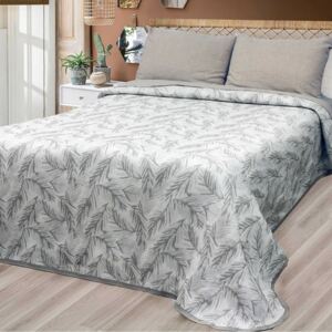 Cuvertură de pat Tropicalia gri, 240 x 260 cm, 240 x 260 cm