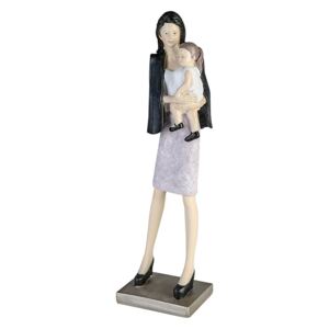 Figurina MOTHER AND DAUGHTER, rasina, 36x11x8 cm