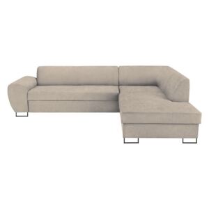 Canapea extensibilă cu spațiu pentru depozitare Kooko Home XL Right Corner Sofa Piano,bej