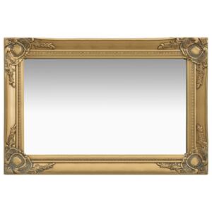 Oglindă de perete în stil baroc, auriu, 60 x 40 cm