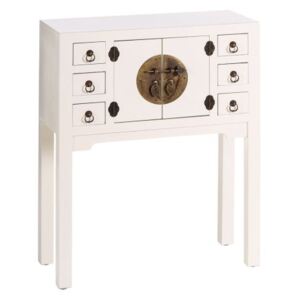 Consola CONSOLE 2 DOORS AND 6 DRAWERS WHITE 63 X 26 X 80 CM