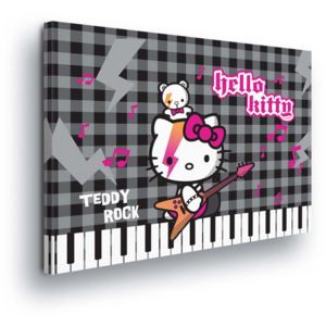 Tablou - Hello Kitty with Guitar III 100x75 cm