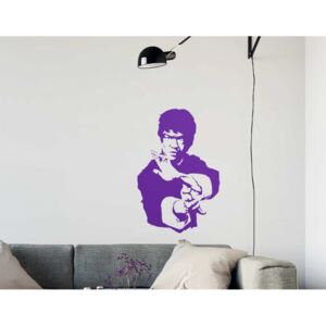 Bruce Lee - autocolant de perete Mov 45 x 70 cm