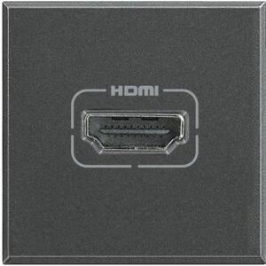 Priza semnal Bticino HS4284 Axolute - Conector HDMI, 2M, negru