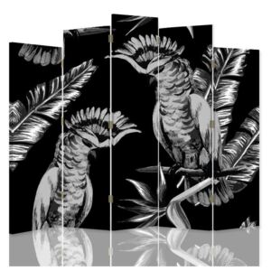 CARO Paravan - Bird Hawks | cinci păr?i | reversibil 180x180 cm