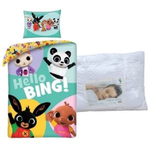 Set lenjerie de pat Bing bunny (Pando și Coco) pentru copii de grădiniță