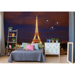 Fototapet - Eiffel Tower Paris Vliesová tapeta - 254x184 cm