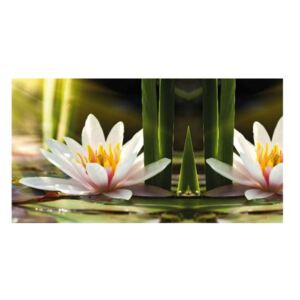 Panou bucatarie, protectie plita, aragaz, antistropire, print UV model Floare Lotus
