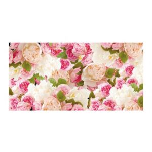 Panou bucatarie, protectie plita, aragaz, antistropire, print UV model Ornament Floral Roz