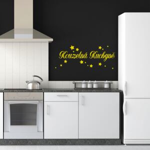 GLIX Magic Kitchen - autocolant de perete Galben 50 x 20 cm