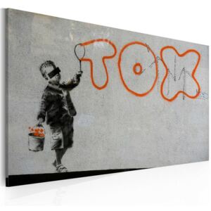 Tablou - Wallpaper graffiti (Banksy) 60x40 cm