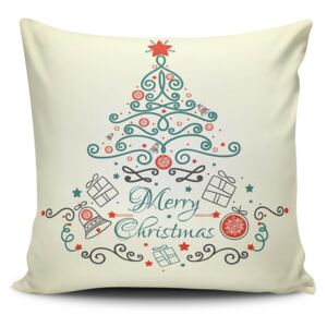 Perna Decorativa Christmas Design, 50% bumbac, 50% poliester, multicolor, 43x43 cm