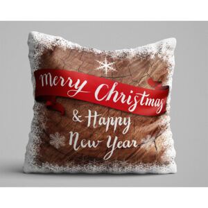 Perna Decorativa Christmas Decoration, 50% bumbac, 50% poliester, multicolor, 43x43 cm