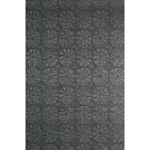 Tapet textil din matase si poliester culoare negru - M9170