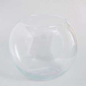 Vaza rotunda din sticla 24.5 cm
