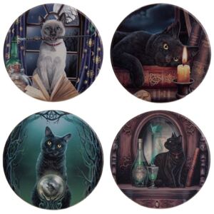 Set 4 coastere cu pisici, design Lisa Parker