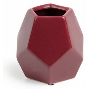 Vaza rosie din ceramica 13 cm Lorman La Forma
