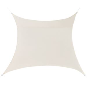 [en.casa]® Copertina Sonnensegel pentru soare sau vant, 5 x 5 m, poliester/poliuretan, culoarea nisipului