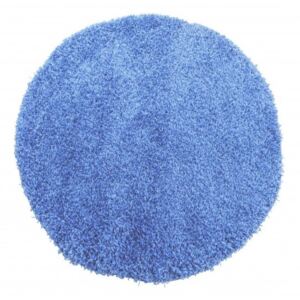 Covor rotund shaggy, albastru Lăţime: 60 cm