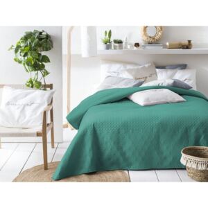 Cuvertură de pat de calitate în culoarea verde 220 x 200 cm 220x200