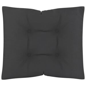 Pernă de canapea din paleți, negru, 60 x 61 x 10 cm