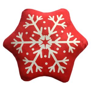 Domarex Pernă de Crăciun decorativă Fulg de nea, 30 cm