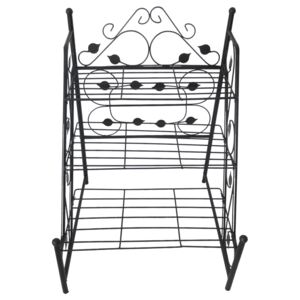 Suport metalic pentru flori 3 polite 60x60x83 cm