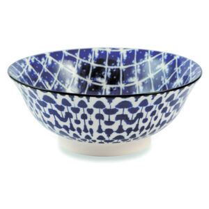 Bol din ceramică pentru salată Villa d'Este Wave, Ø 21.5, albastru
