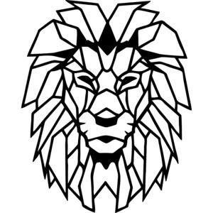 Decoratiune perete - Geometric lion