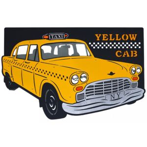 Decoratiune luminoasa galbena/neagra pentru perete din metal si plastic Arlet Taxi Aldex