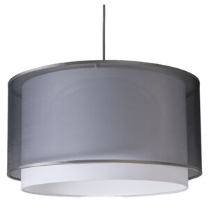 Lampă suspendată modernă cu umbră negru / alb 47/25 - Duo